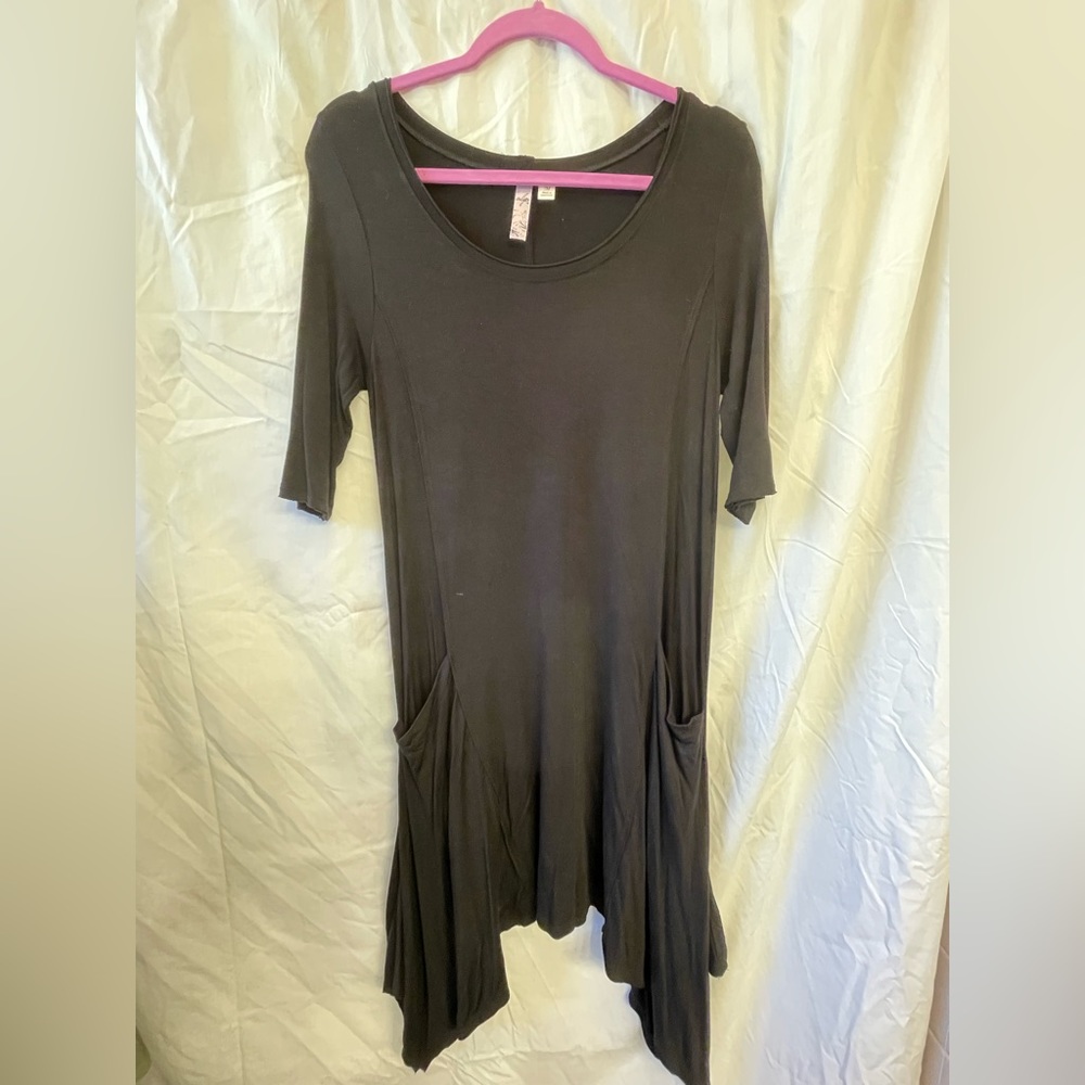 Black Alya dress with pockets, women’s size medium.
